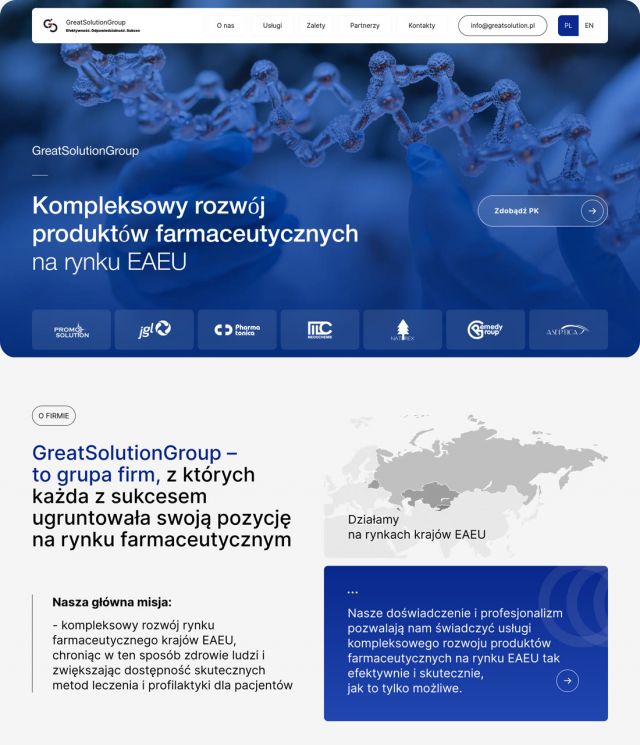 Сайт: GreatSolutionGroup — вывод фармпродуктов на рынок